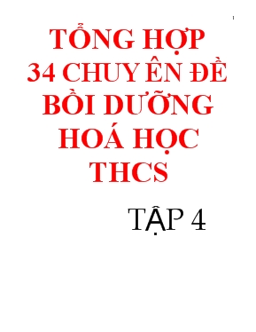 Chuyên đề 21 tìm khoảng biến thiên của một lượng chất